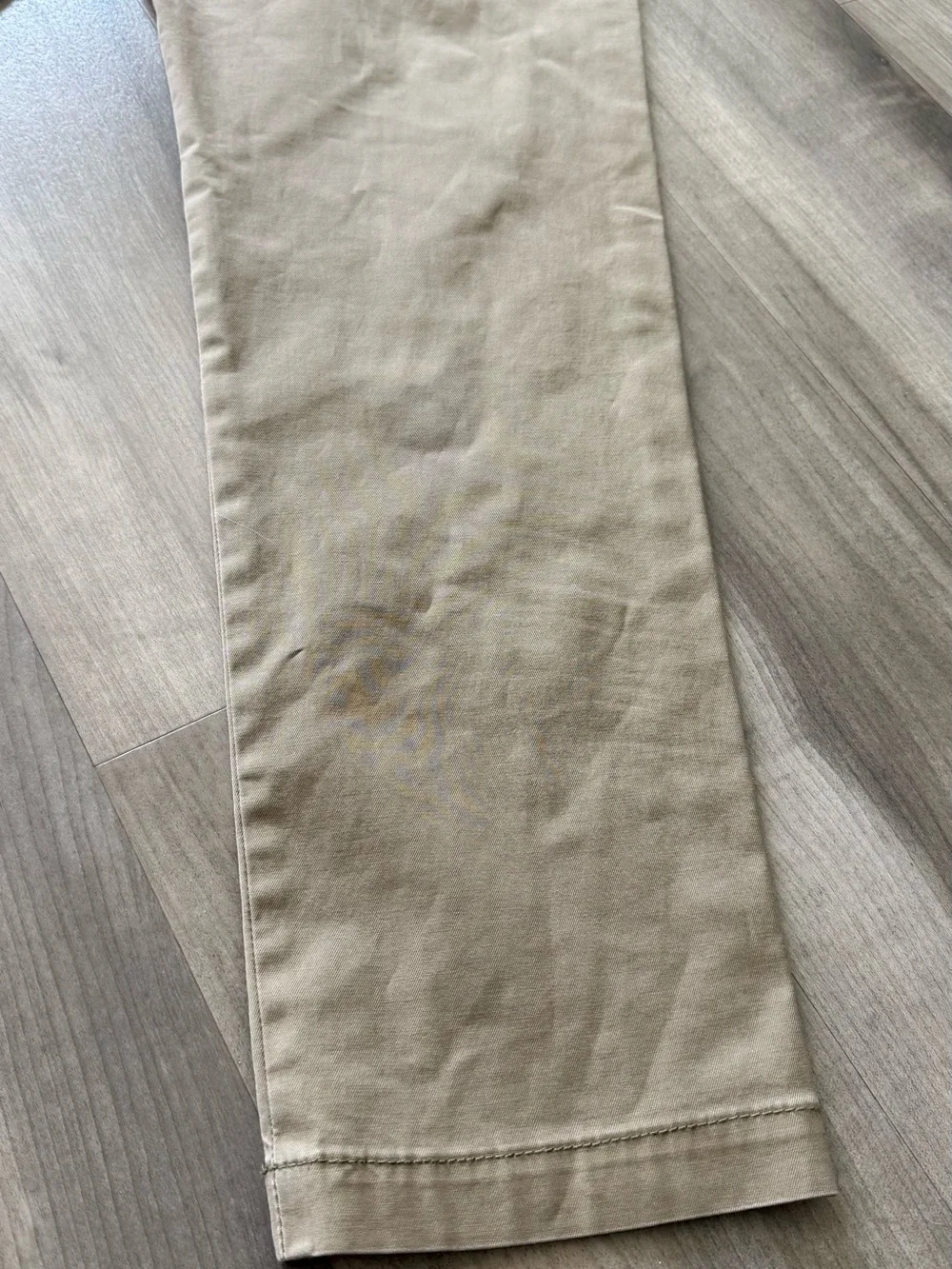 Banana Republic Khaki Straight-Leg Chinos - Light Khaki